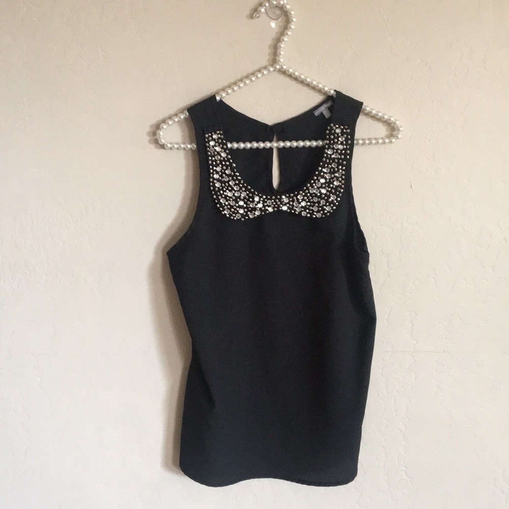 Black sequin top